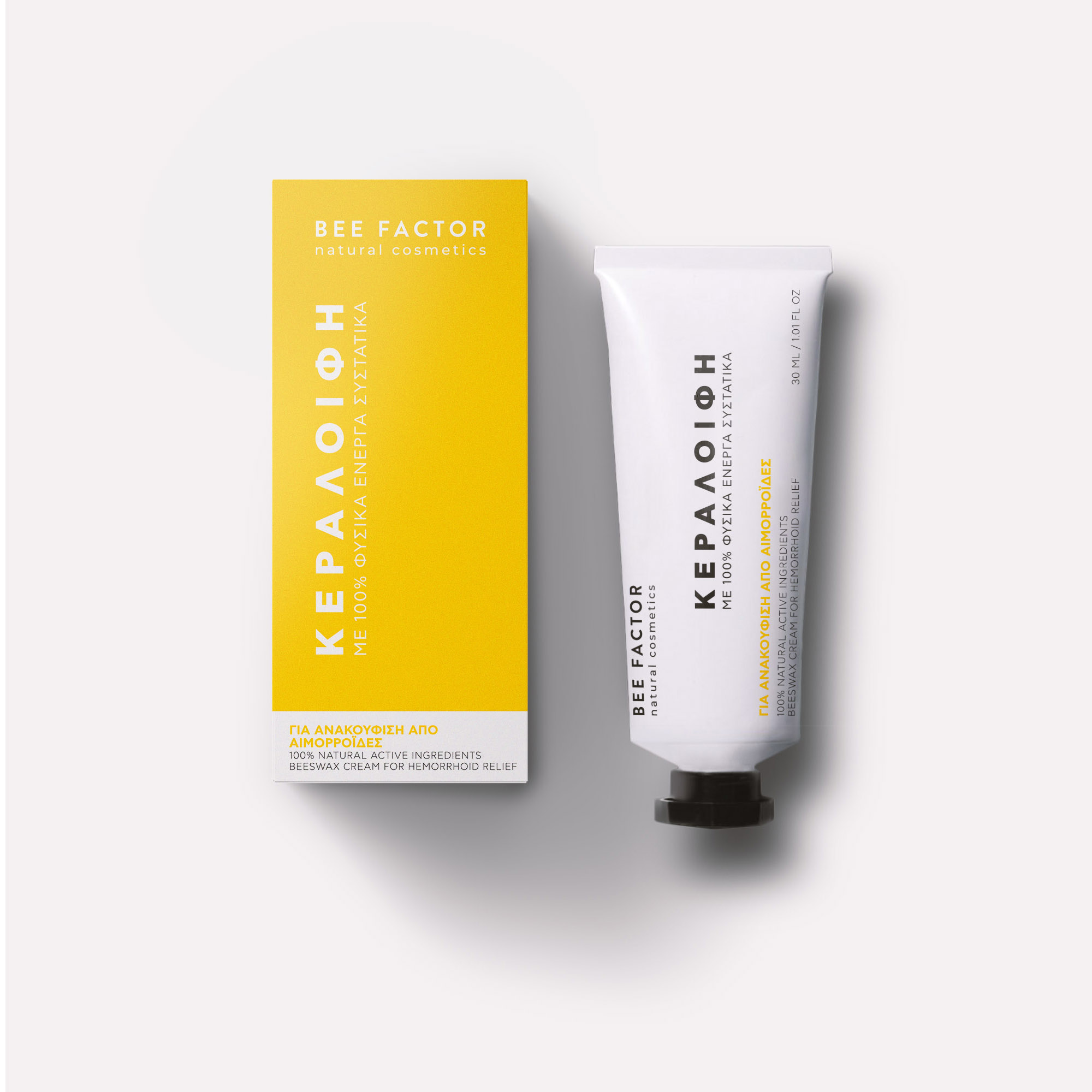 Unguent cu ceara de albine pentru HEMOROIZI - 30 ml - BEE FACTOR